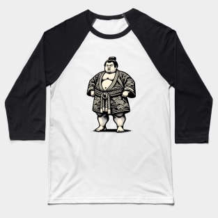 Sumo Wrestler Baseball T-Shirt